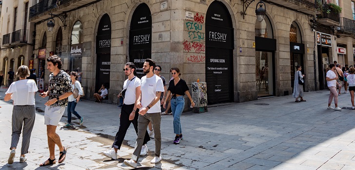Tienda de Freshly Cosmetics en Portaferrissa, Barcelona. Freshly Cosmetics culmina su salto al retail y aterriza en el centro de Barcelona